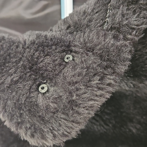 Ambiance Outerwear Faux Fur Teddy Coat Jacket Sz.M Zip Up pockets - Picture 7 of 8